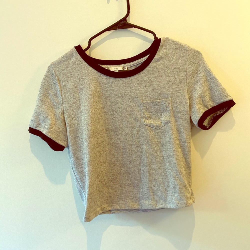 Grey crop top